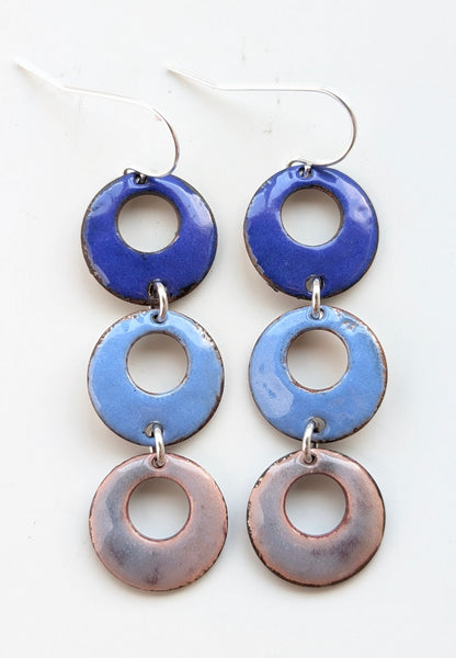 Enameled Earrings