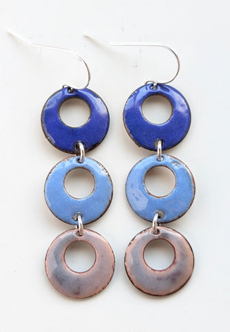 Enameled Earrings