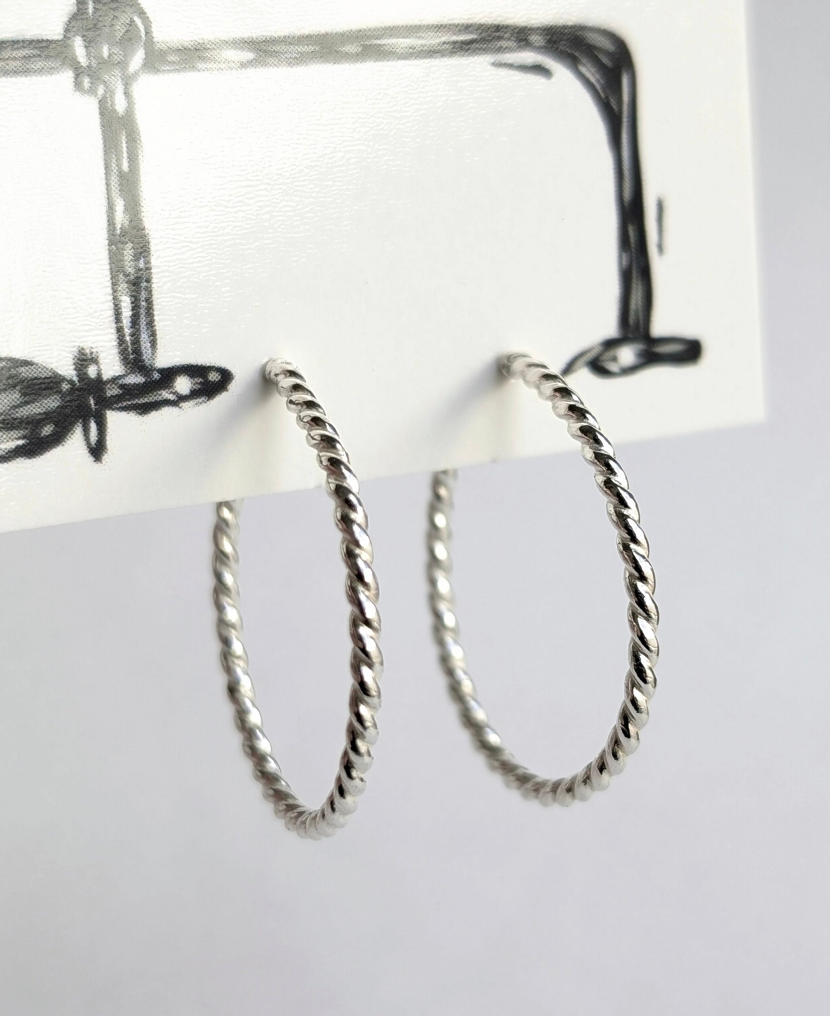 Sterling Silver Hoop Earrings