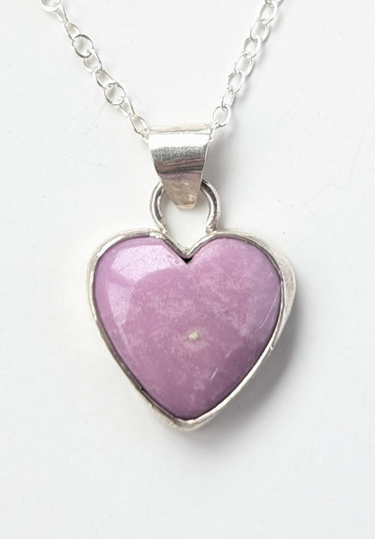 Phosphosiderite Heart Necklace