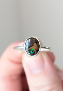 Boulder Opal Ring, Size 9