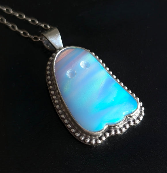 Aurora Opal Ghost Necklace