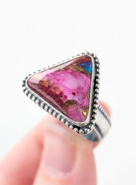 Mosaic Turquoise Ring, Size 11