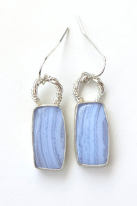 Blue lace agate Earrings