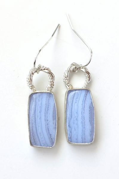 Blue lace agate Earrings