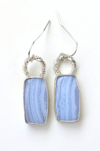 Blue lace agate Earrings