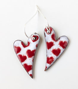 Enameled Earrings