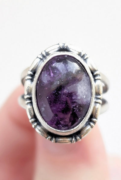 Lepidolite Ring, Size 9