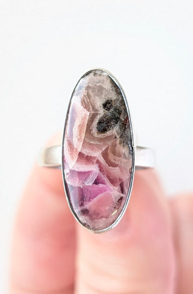 Cobalto Calcite Ring, Size 6