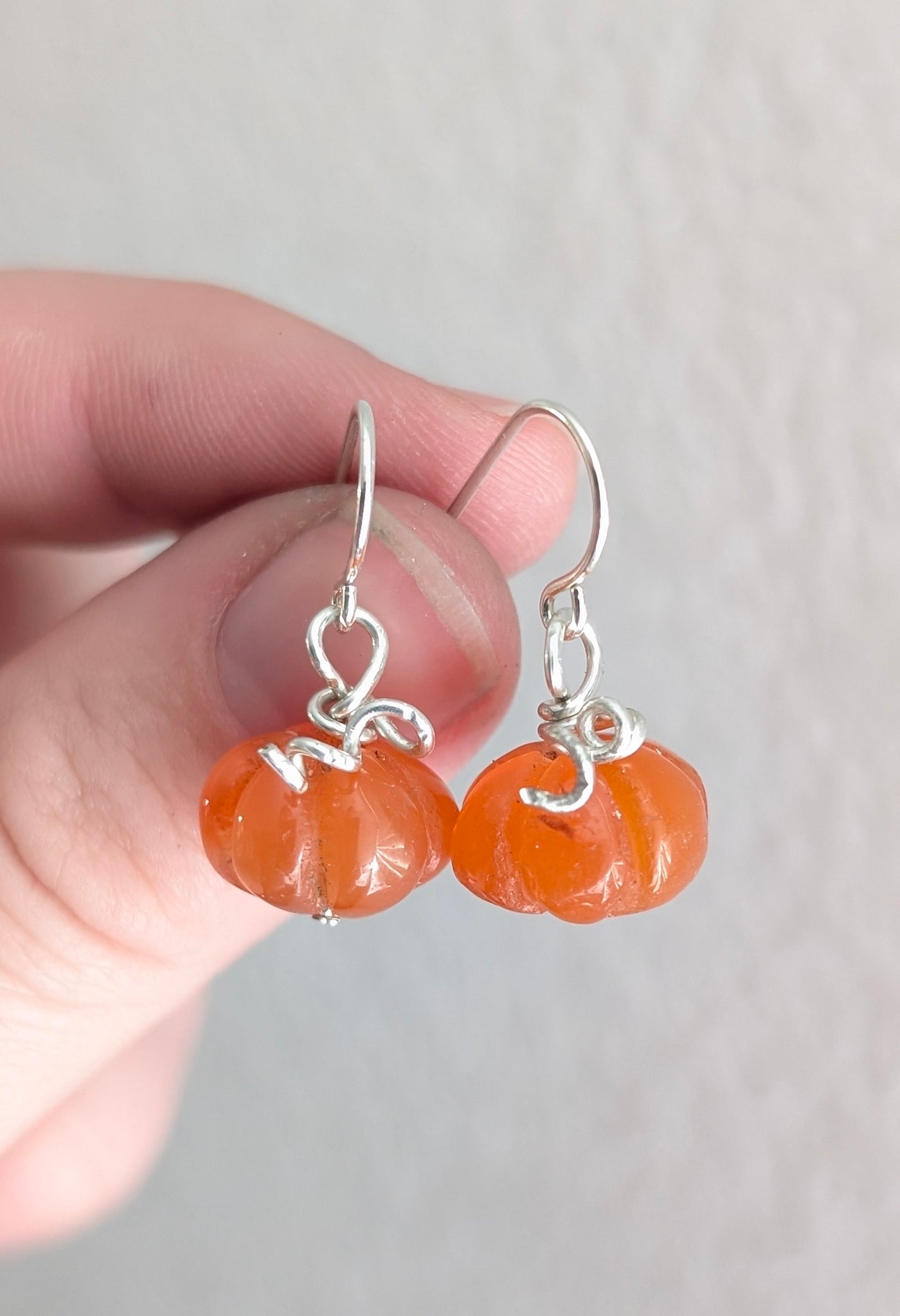 Carnelian Pumpkin Jewelry