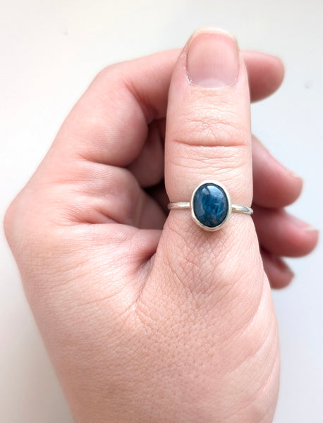 Apatite Stacking Ring, Size 7.5