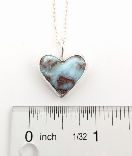 Larimar Heart Necklace