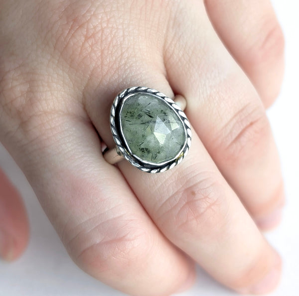 Peridot with Epidote Ring, Size 9