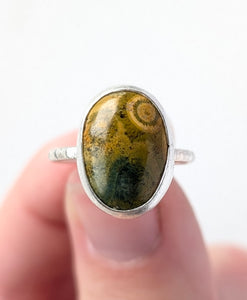 Ocean Jasper Ring, Size 6