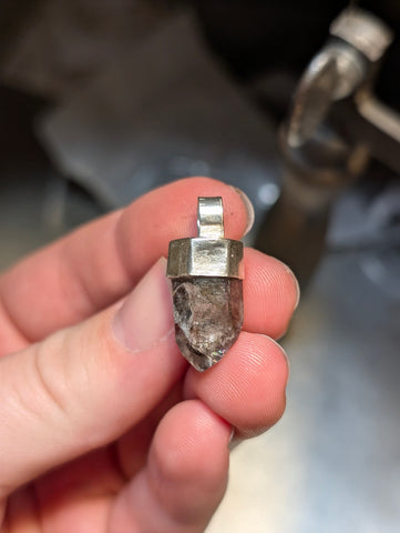 Herkimer diamond necklace