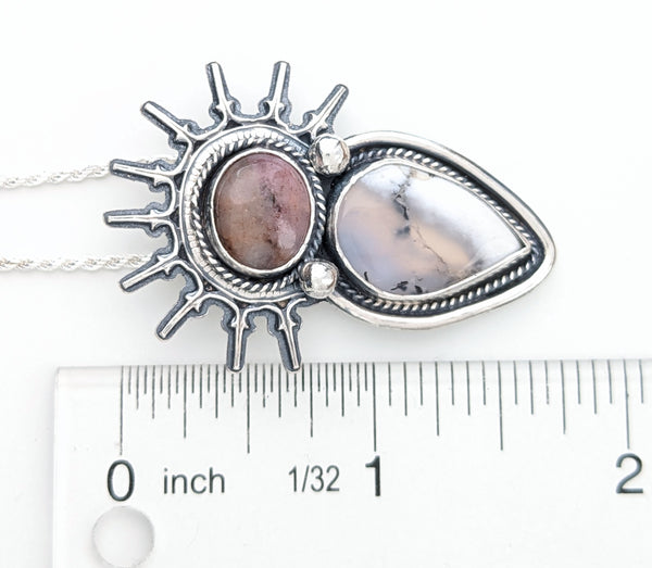 Dendritic Agate Goddess necklace
