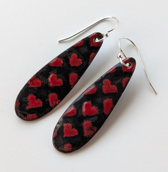 Enameled Earrings