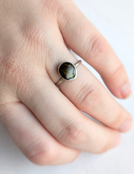 Fire Agate Ring, Size 6.5