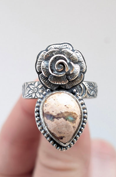 Mexican Fire Opal Ring, Size 10.5