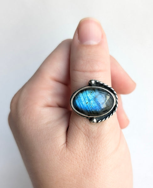 Labradorite Ring, Size 10.5