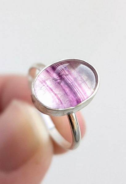 Fluorite Ring,Size 5.5