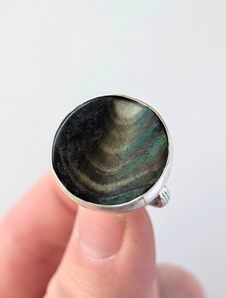 Mother of Pearl Ring, Size 7