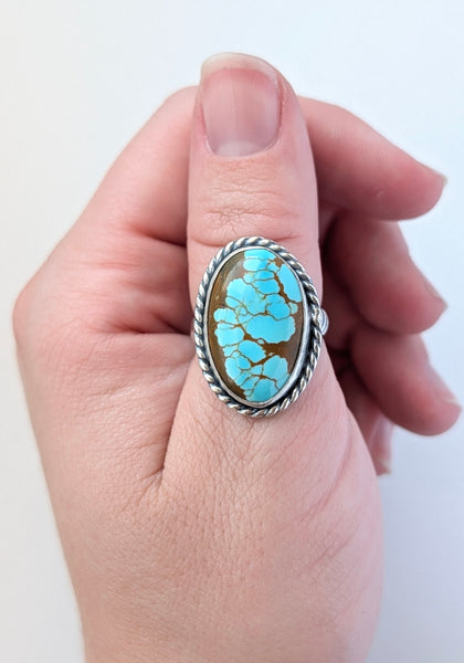 Baja Turquoise Ring, Size 8