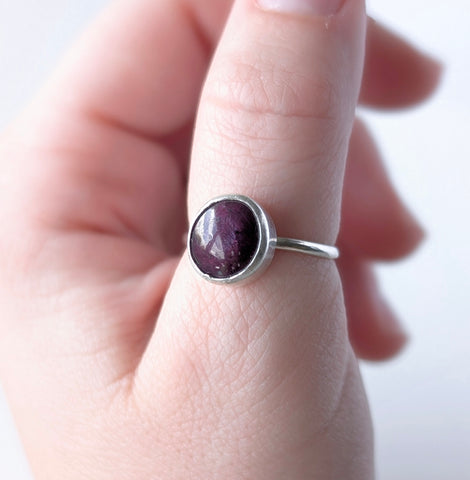 Start Ruby Stacking Ring, Size 8.5