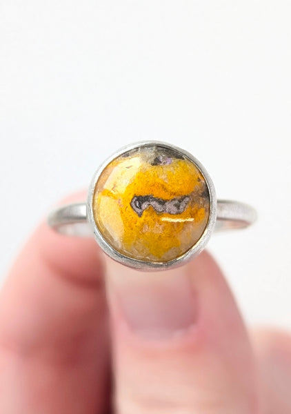 Bumblebee Jasper Ring, Size 13