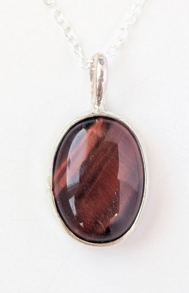 Red Tigers Eye Necklace