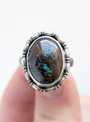 Boulder Opal Ring,Size 8