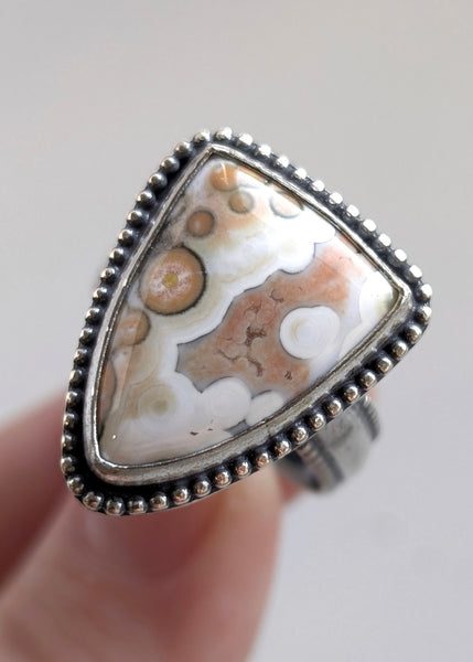 Ocean Jasper Ring, Size 9.5