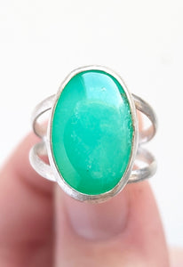 Chrysoprase Ring,Size 7.5