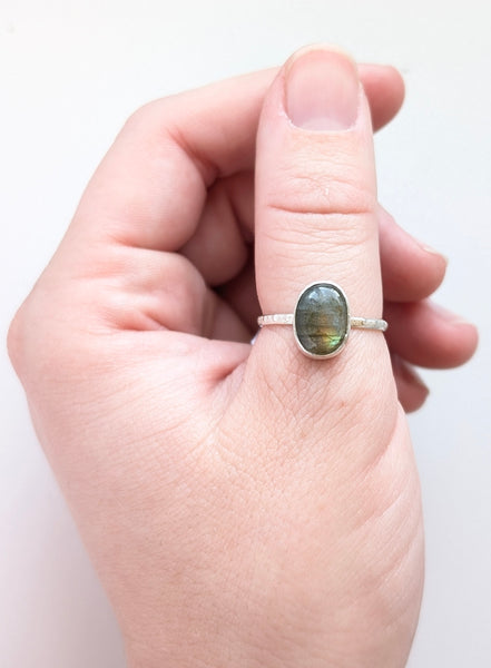 Labradorite Ring,Size 8.5