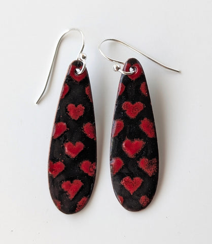 Enameled Earrings