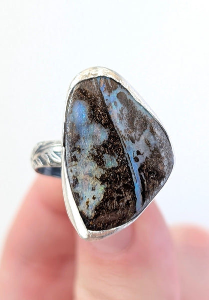 Boulder Opal Ring, Size 9