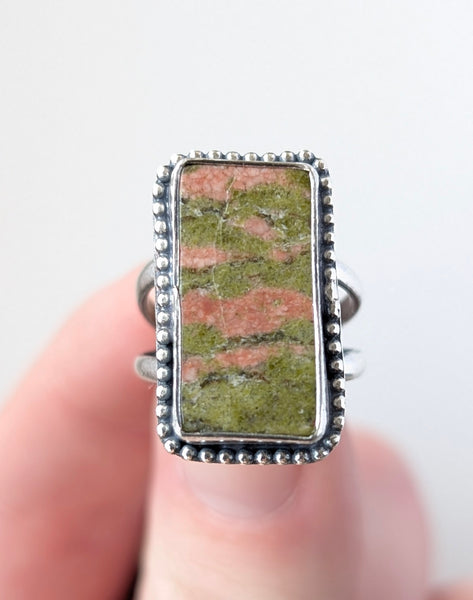 Unakite Ring, Size 5