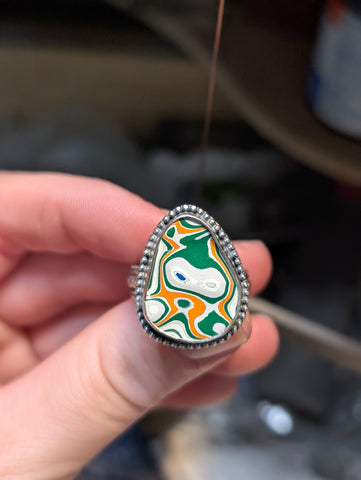 Fordite Ring