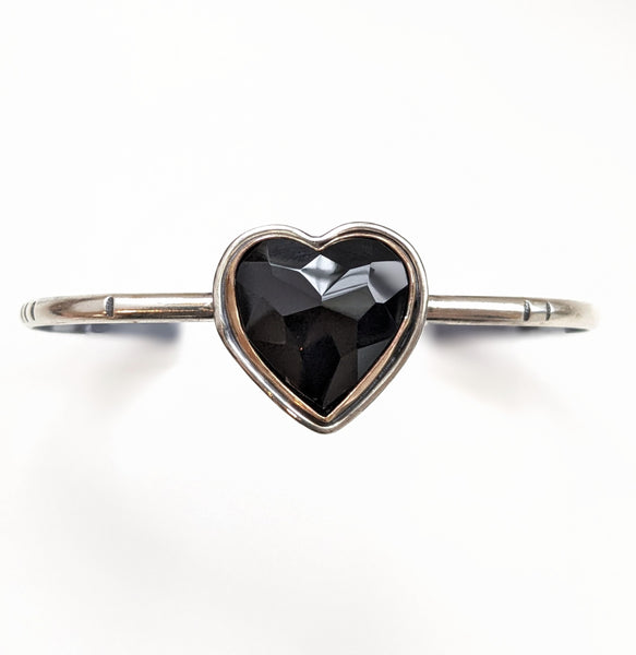 Black Onyx Heart Bracelet