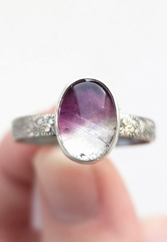 Fluorite Ring, Size 11.5