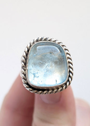 Blue Topaz Ring,Size 10