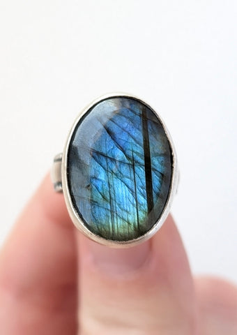 Labradorite Ring, Size 6.5