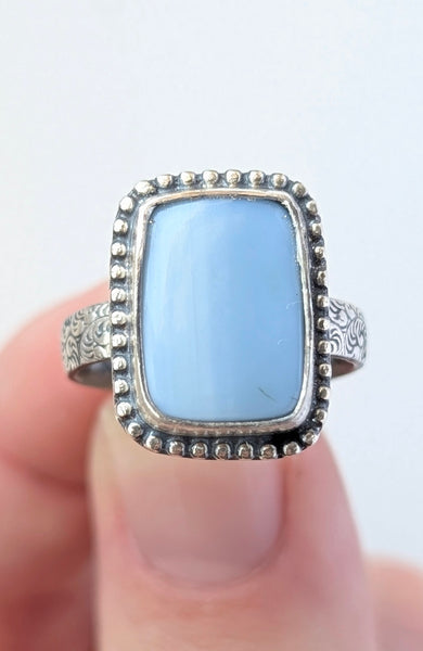 Blue Opal Ring, Size 5.5