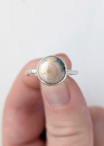 Ocean Jasper Ring, Size 8