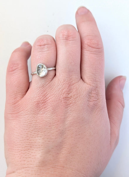Herkimer Diamond Ring, Size 7