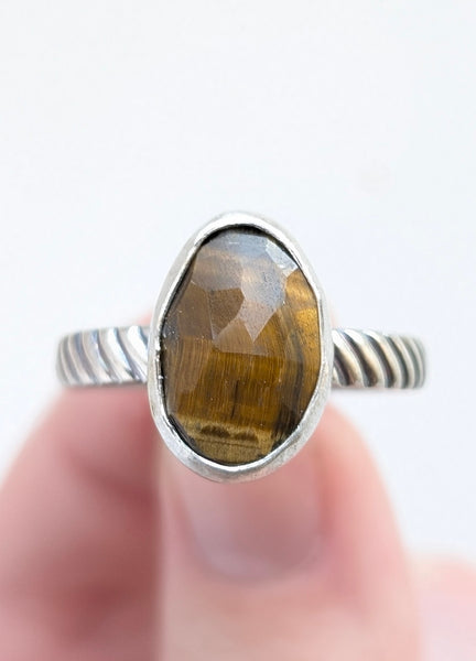 Tigers Eye Ring, Size 12