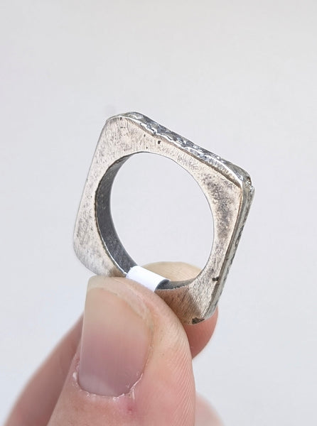 Casted White CZ Ring, Size 7