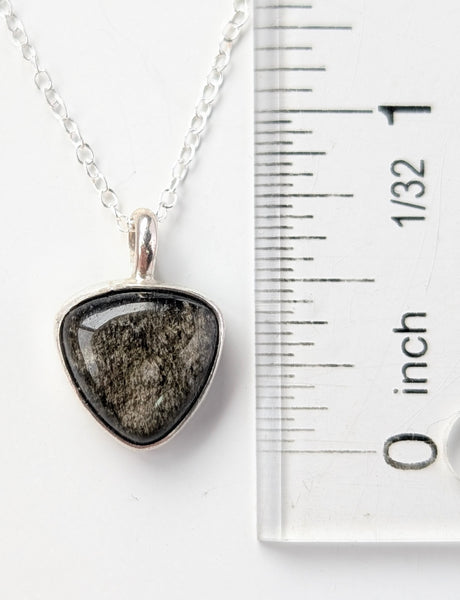 Gold Sheen Obsidian Necklace