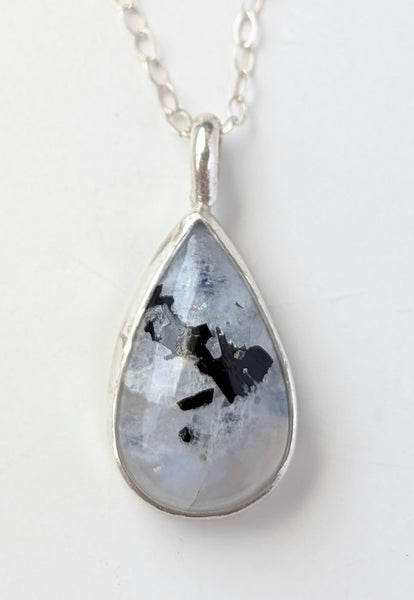 Moonstone with Tourmaline Necklace
