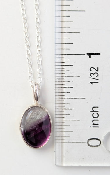 Fluorite Amethyst Necklace